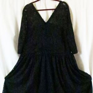 Chao Meng Dress XXXL Black Lace Party Cocktail